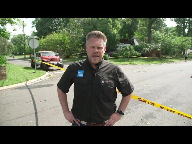 The Weather Channel Correspondent Justin Michaels reports on Two Suspected Tornadoes that Hit