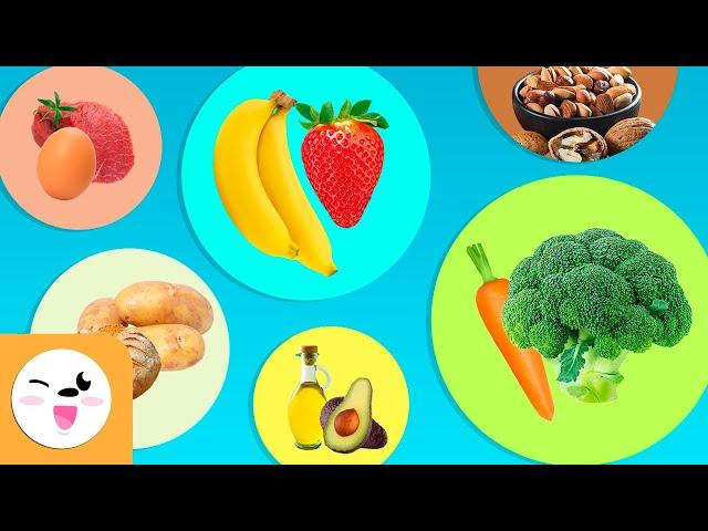 Healthy Eating for Kids - Compilation Video: Carbohydrates, Proteins, Vitamins, Mineral Salts, Fats