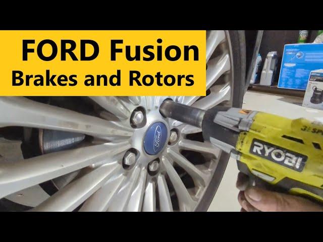 Ford Fusion Front Brakes & Rotors Lincoln MKZ DIY Step by Step