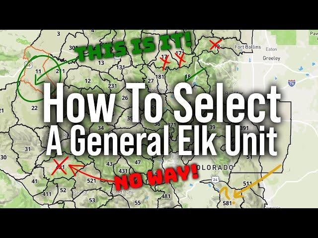 How to Choose the Best GENERAL ELK HUNTING Unit!