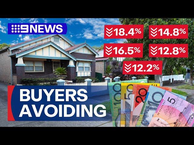 Sydney buyers avoiding suburbs despite drop in prices | 9 News Australia