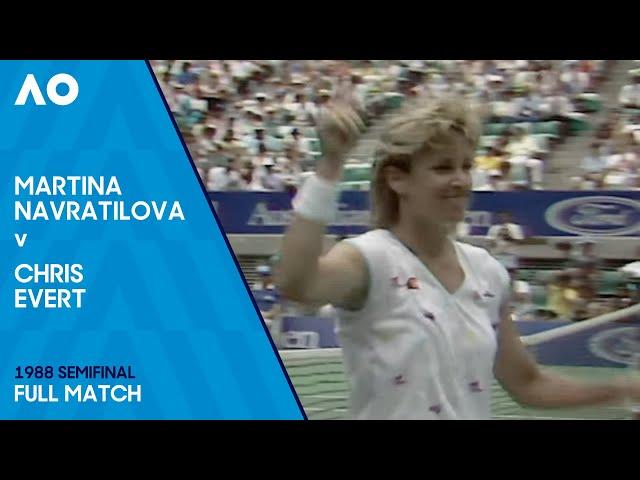 Martina Navratilova v Chris Evert Full Match | Australian Open 1988 Semifinal