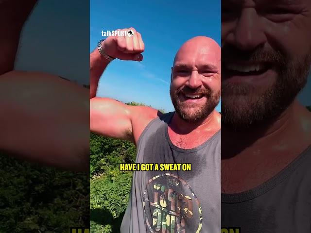 Tyson Fury DRENCHED in sweat after BRUTAL run as he steps up Anthony Joshua fight preparations