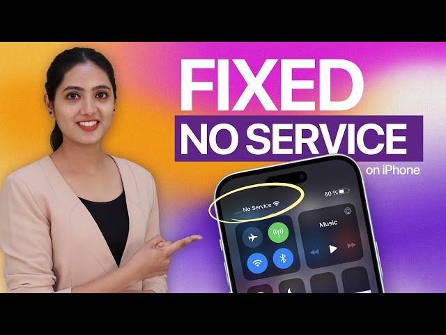 How to Fix No Service on iPhone (2024 Updated)