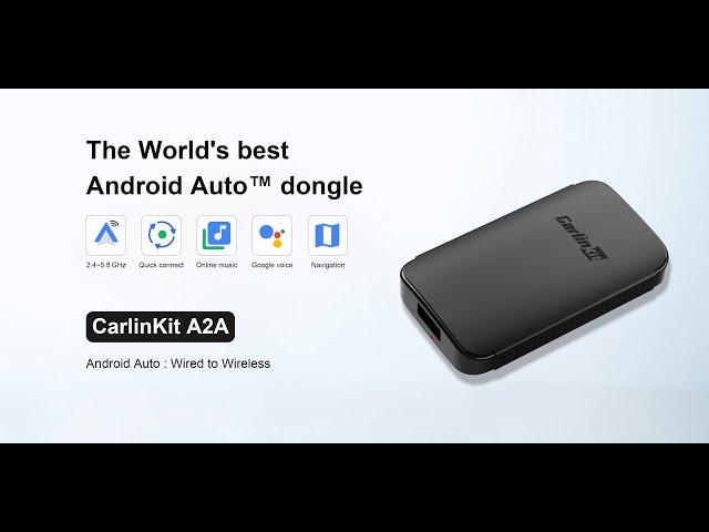 Carlinkit A2A: Wireless Android Auto Adapter | Plug and Play- Best wireless Android Auto adapter