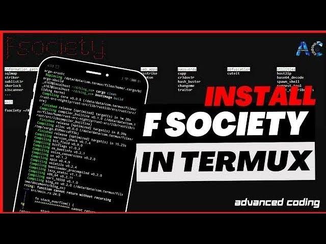 fsociety tool in termux no root with nmap and top 10 tools in 1 tool #fsociety #termux #hacker