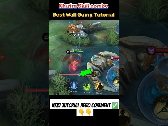 Khufra Skill Combo Tutorial mobile legends #tutorial #ml2b #shorts