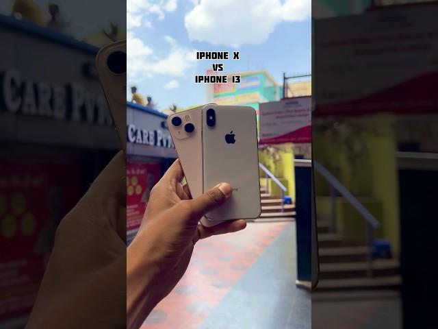 iPhone X Vs iPhone 13 Camera Test #shorts #youtubeshorts #iphone