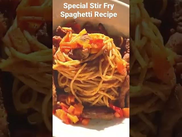 Try out this special Stir Fry Spaghetti Recipe