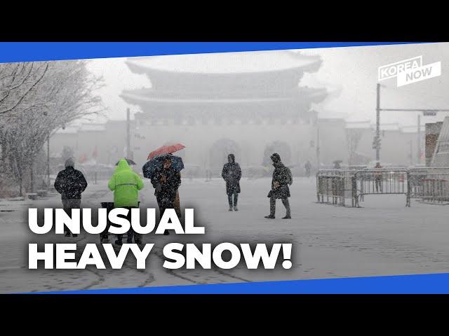 The latest heavy snow advisory issued in March for Seoul