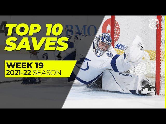 Top 10 Saves from Week 19 of the 2021-22 NHL Season