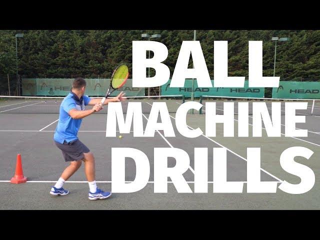 Tennis Ball Machine Drills - Improve Your Forehand, Backhand and Volleys