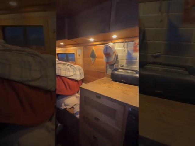 A Van Life Winter ️ grateful for our wood stoves on days like this  #vanlife