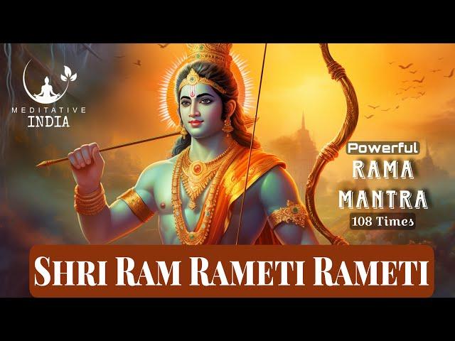 Powerful RAM MANTRA Chanting 108 TIMES to REMOVE NEGATIVE energy, RAMA RAMETI RAMETI for INNER PEACE