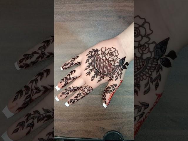Simple Mehndi Designs Stylish Front Hand Mehndi Tutorials #fypシ゚viral #mehandi #shorts