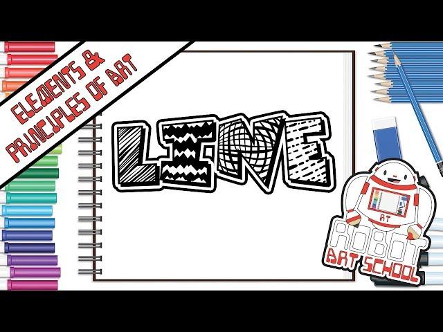 Robot Art School - Elements & Principles of Art - Line