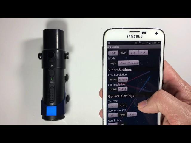 ION Pro Lite Wifi Action Camera - How to Connect to Camera Using Wifi