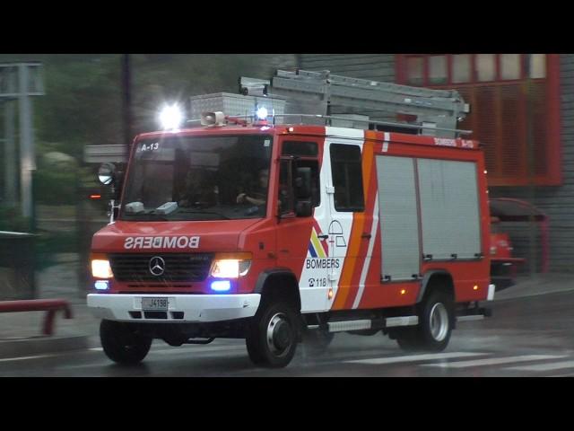 Compact Engine Andorra Fire Department responding