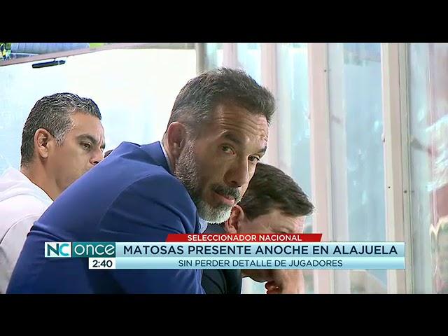 Gustavo Matosas estuvo presente en Alajuela