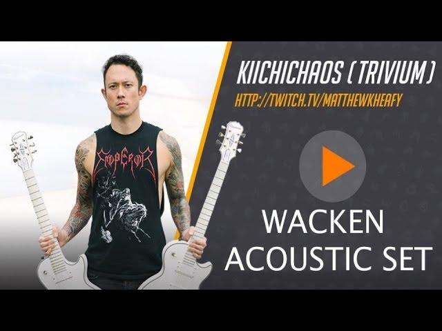 Matthew Kiichichaos Heafy I Trivium I Live Acoustic Set from Wacken