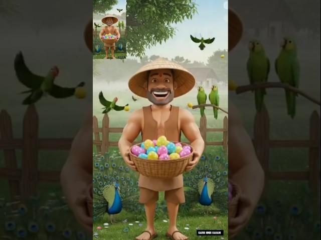 "Mehnat Ka Safar: Kisan Aur Uski Tokri"#KisanKiMehnat#AndeSeTokri#DesiKisan