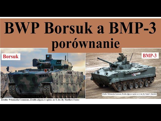 BWP Borsuk a BMP-3 - porównanie