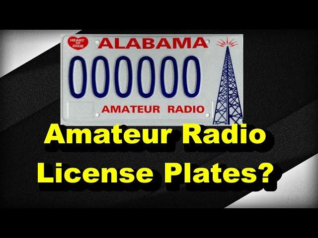 Amateur Radio License Plates - Should you get one?