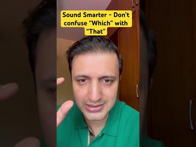 Sound Smarter - Don’t confuse “Which” with “That” #improveenglishvocabulary