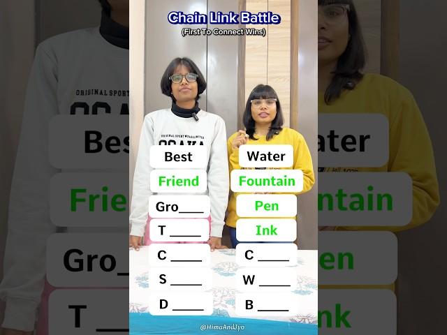 First To Connect The Words Wins (Chain Link Battle)