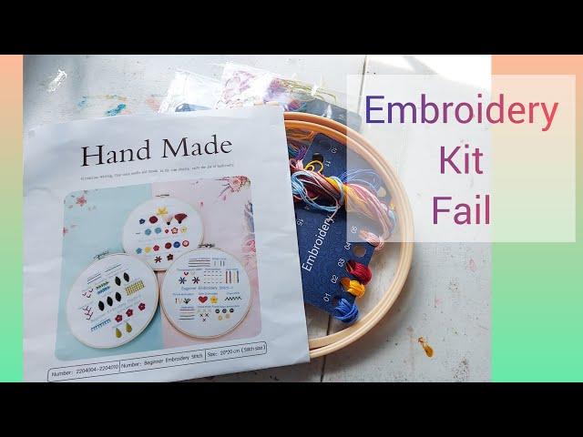 Epic fail, Hand Made Embroidery kit from Amazon