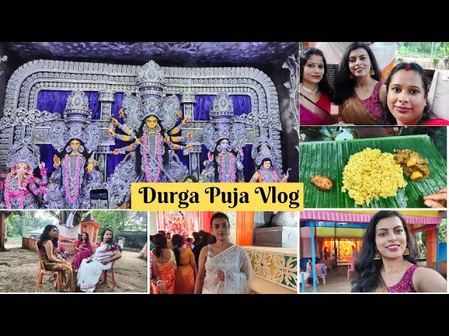 Durga Puja Vlog  with Family || Anjali, Prasad, Pandal Hopping & more...