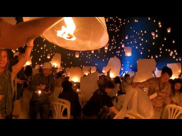 Asia 2023 - Things Get Hot at the Yi Peng Lantern Festival in Chiang Mai - Day 19 #thailand