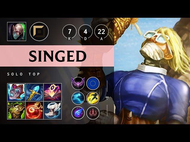 Singed Top vs Jax: Unstoppable - EUW Master Patch 14.22