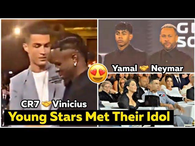 Lamine Yamal & Vinicius Jr Priceless Reactions on Meeting Their Idol Ronaldo at Globe Soccer Awards