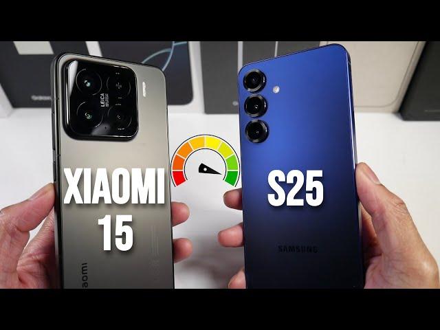 Samsung Galaxy S25 VS Xiaomi 15 Full Speed Test! (Animations, Rendering, PUBG & More)