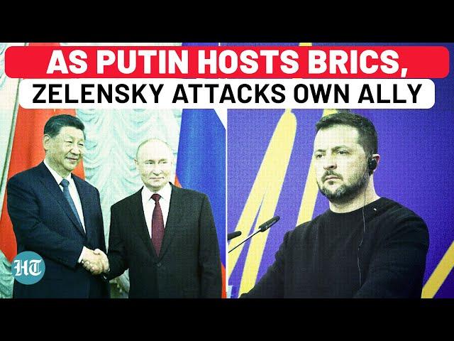 Amid Putin's BRICS Gala, Zelensky Attacks Own Ally: Ukraine Desperate As Russia Takes More Land?