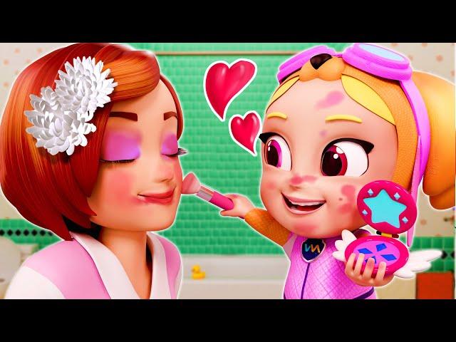 Let's Make Mommy Pretty | Finger Family Song | Rosoo Nursery Rhymes & Kids Songs