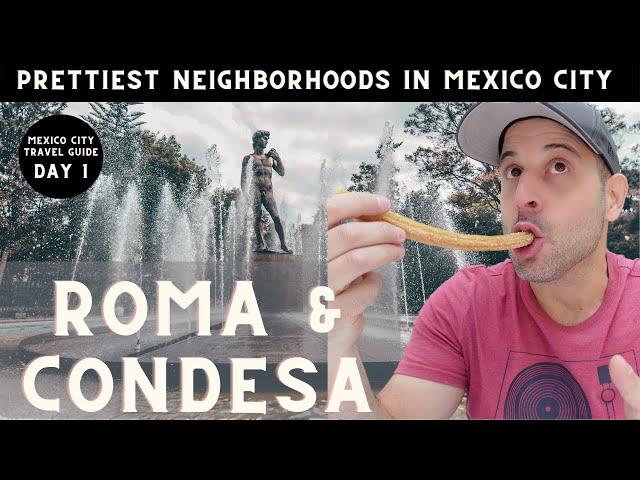 ROMA & CONDESA:(4K)  A Tour of the PRETTIEST Neighborhoods!  (Mexico City Travel Guide: Day 1)