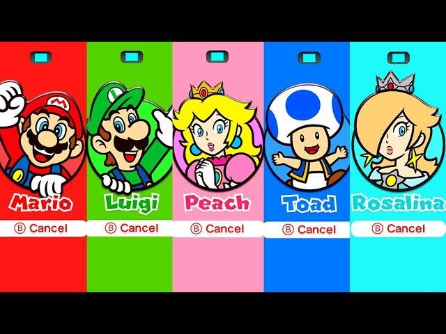 Super Mario 3D World - All Characters