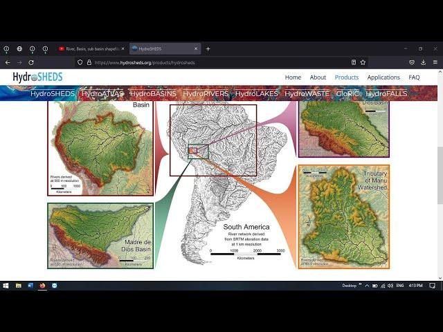 Download Free Basin, Sub-basin, River shapefiles - Available Worldwide | HydroSHEDS