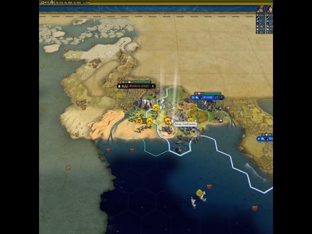 Civ6 - Siege a walled AI city with just 1 ranged unit