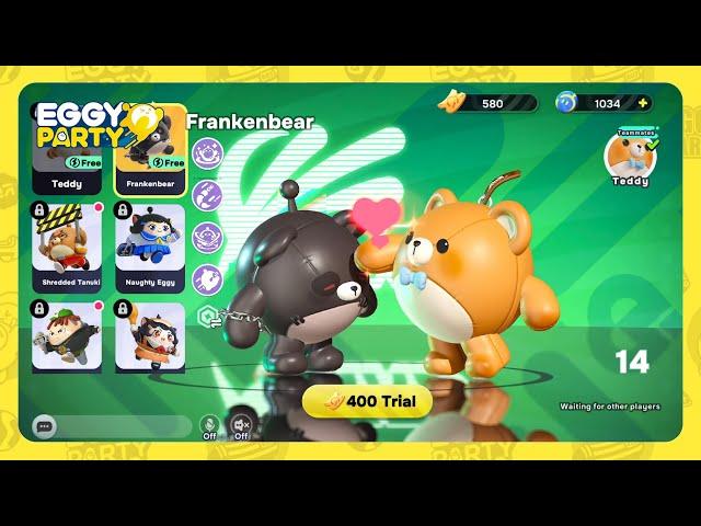 Eggy Party: Hype Arena - Frankenbear Gameplay Walkthrough