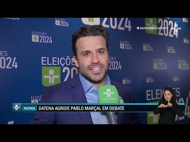 TV Cultura mostra imagens inéditas da confusão entre Datena e Pablo Marçal no Debate