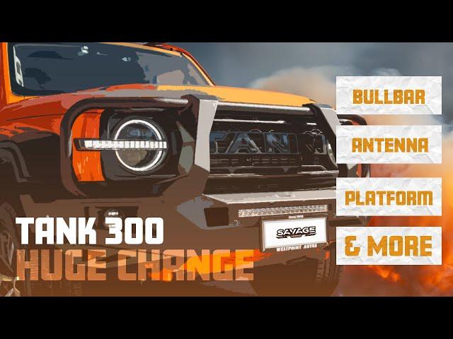 Savage Makeover for Tank 300 | Quick Build 1: Suspension, PLATFORM, Headlights, Bullbar & UHF