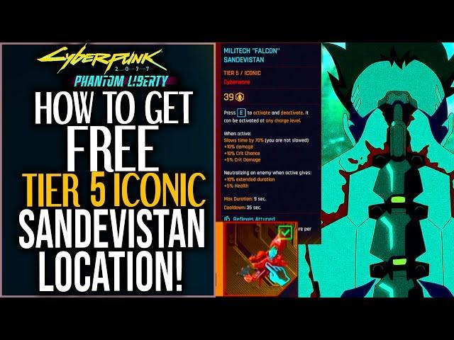 Cyberpunk 2077 2.0 FREE ICONIC "Sandevistan" LOCATION - BEST SANDEVISTAN LOCATION