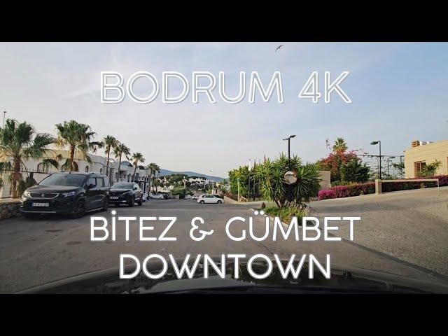 Bodrum 4K Drive in Bitez and Gümbet Neighborhoods in June 2024 Sightseeing Driving Tour Video