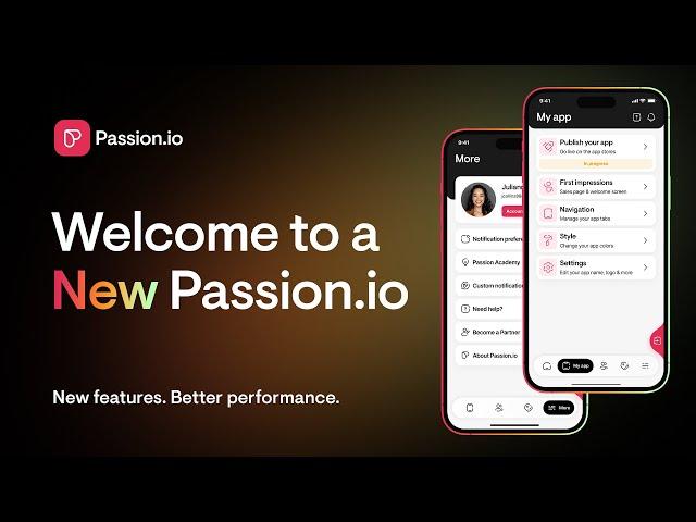 Welcome to a new Passion.io