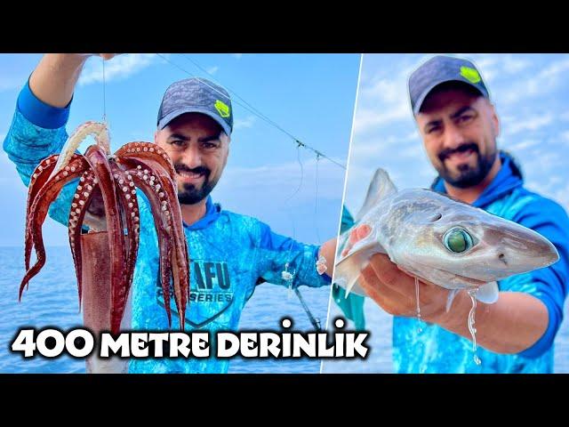 We caught monster fish from 400 meters deep!!