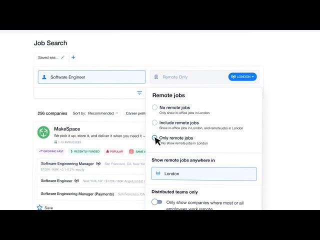 REMOTE by AngelList Talent - Job Seeker Features