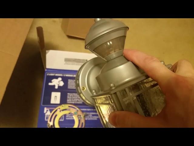 Heath Zenith HZ 4133 SV outdoor motion sensing security light how to install plus review